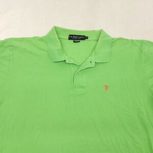 Us Polo Assn Casual Short Sleeve Collared Polo Shirt Adult Mens Size XL Green